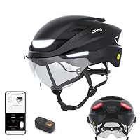 lumos ultra e-bike mips visier-fahrradhelm Smart Helm | NTA 8667 Zertifiziert | LED-Leuchten vorne & hinten | einziehbarer Gesichtsschutz | App-gesteuert | E-Bike, Roller, Radfahren, Fahrrad Abnehmen durch Fahrrad fahren: pink Farbe:Himbeer Pink 360° visibility