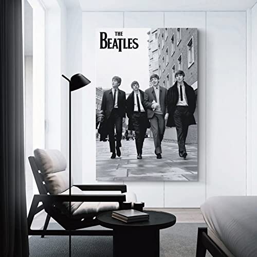 Poster The Beatles – Peinture décorative sur toile – Affiches murales et art – Impression moderne pour chambre à coucher… - Les Beatles, Paul McCartney, John Lennon, RIngo Starr, George Harrison Poster The Beatles - Peinture décorative sur toile - Affiches murales et art - Impression moderne pour chambre à coucher… – Image 4