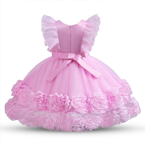 Nileafes Baby Girl Party Pageant Dress Tutu Flower Girls Ruffles Wedding Ball Gown Dresses2