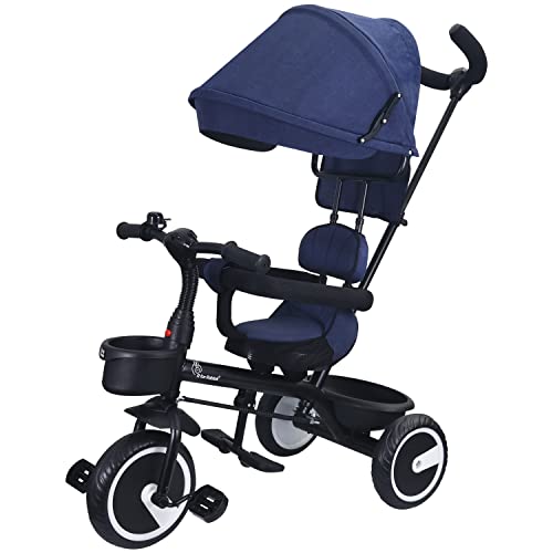 R for Rabbit Tiny Toes T30 Ace with EVA Wheels Kids/Baby Tricycle, Cycle for Kids, Tricycle for Kids for 1.5 to 5 Years, Baby Cycle with Storage Basket (Denim Blue) R for Rabbit Tiny Toes T30 Ace with EVA Wheels Kids/Baby Tricycle, Cycle for Kids, Tricycle for Kids for 1.5 to 5 Years, Baby Cycle with Storage Basket (Denim Blue)