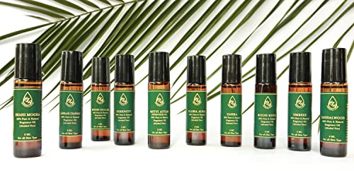 Image of ABSOLUTE & ATTAR 100% Natural Fragrance /Scent Kannauj Attars Rollerball-Roll On Perfume - 8ml (Rooh Khus)