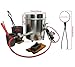 LSMIITTH 16KG/35LB Gas Metal Melting Furnace Kit 2642°F / 1450°C Propane Forge Dual Burner (Each 100,000 BTU) Foundry Home Kiln Smelting Casting Tool Refining Recycle Brass,Gold,Silver