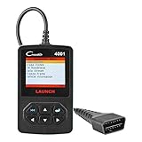 LAUNCH Creader 4001 OBD2 Scanner Diagnostic Scan Tool Car Code Reader for Turning Off Check Engine Light Reads and Clears Engine Fault Codes