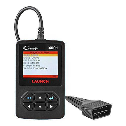 LAUNCH Creader 4001 OBD2 Scanner Diagnostic Scan Tool Car Code Reader for Turning Off Check Engine Light Reads and Clears Engine Fault Codes