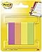 Post-it 29747 Segnapagina in Carta, 12.7 x 44.4 mm, 4 Colori Capetown, Fucsia/Arancio Neon/Giallo Oro/Verde Neon, 200 Pezzi
