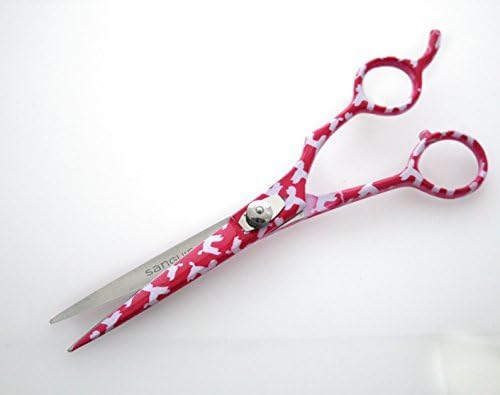 Professional Pet Grooming Scissors, Dogs and Cat Hair Cutting Scissors, Groom Your Pet, Pink, 6.5 inch