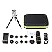 Apexel Camera Phone Lens Kit -Remote Shutter+ Phone Tripod+ 6 in 1 Phone Lens -Metal 16X Telephoto Zoom Lens/Wide Angle/Macro/Fisheye/Kaleidoscope/CPL for iPhone 11 XS X 8 7 Plus Samsung OnePlus Phone