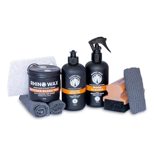 Rhino Wax Butcher Block Ultimate Care Kit