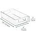 mDesign Small Plastic Bathroom Storage Container Bins with Handles for Organization in Closet, Cabinet, Vanity or Cupboard Shelf, Accessory Organizer - Ligne Collection - 2 Pack - Clear