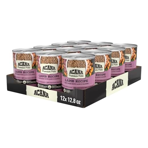 ACANA Premium Pate in Bone Broth Grain-free Wet Dog Food Lamb Recipe 12.8oz Cans (12 Count)