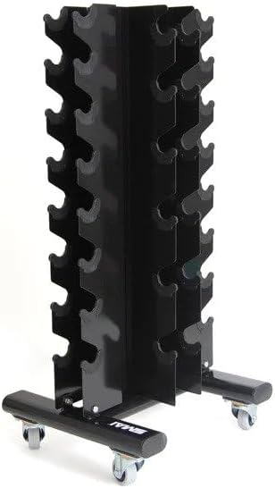 SMAI Vertical Dumbbell Weight Rack with Wheels: Space-Saving A-Frame Storage Organizer for Home Gym Fitness Equipment