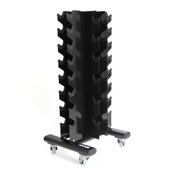 SMAI Vertical Dumbbell Weight Rack with Wheels: Space-Saving A-Frame Storage Organizer for Home Gym Fitness Equipment