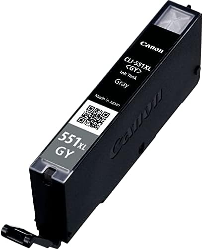 Canon Cli-551xl High Capacity Ink Cartridge, Grey - 6447B001