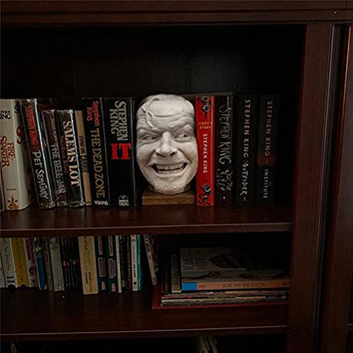 Book Ends Decorative, Sculpture of The Shining Bookend, Library Here's Johnny Sculpture, Resin - Image 2