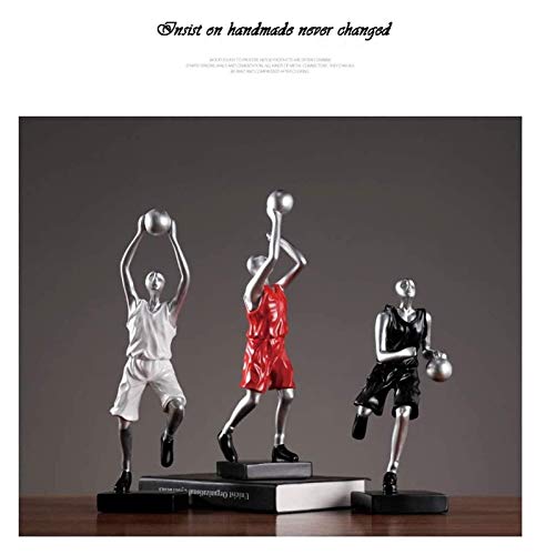 Wsimei Statue Figurine Sculpture Figurine Statue Decor Creative Abstract Basketball Player Decoration Home Living Room Tv Wine Cabinet Soft Figure Sculpture Decoration Home Ornaments (Size: C) #TOP2
