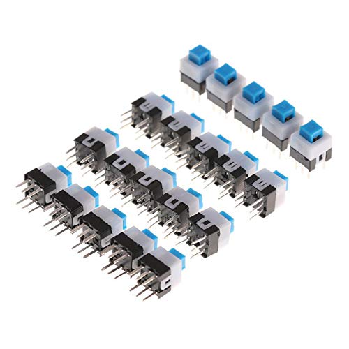 20Pcs Latching 7x7mm Mini Tactile Push Button