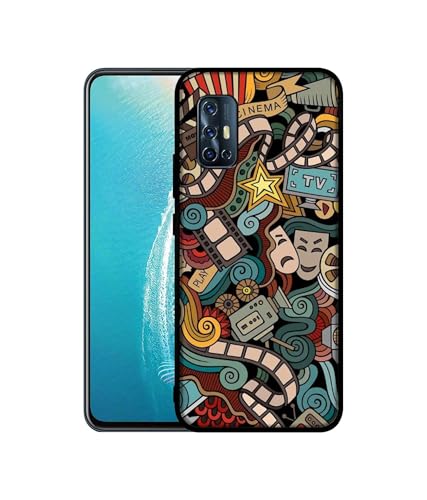 Image of Movies Design Premium 2D Printed Metal Back Case Cover for Vivo V17 4G / V19 Neo 4G