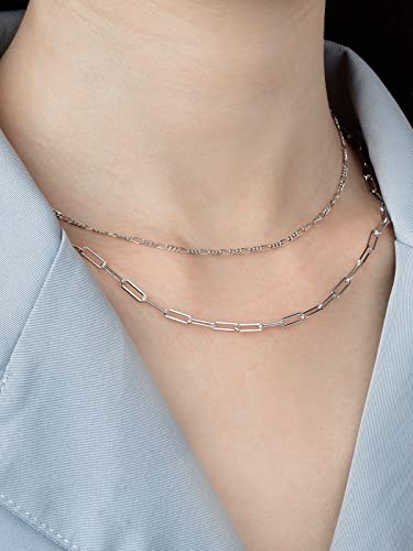 Silbertale 1.5Mm Thin 925 Sterling Silver Italian Figaro Chain Necklace 14-30 Inch #TOP4