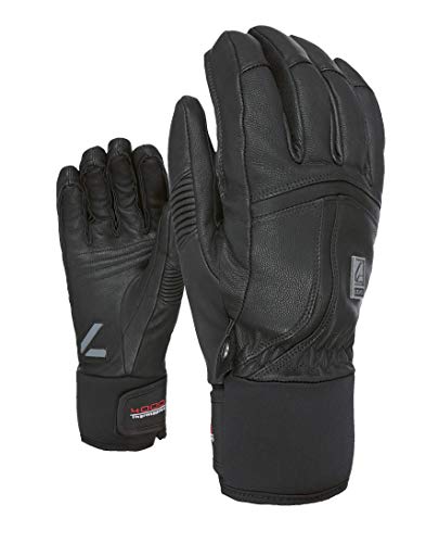 Level Guanto off Piste Leather Uomo, Nero, 7,5
