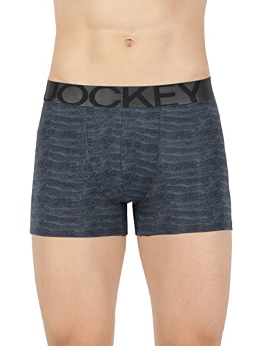 Jockey IC30 Men’s Tactel Microfiber Elastane Stretch Printed Trunk with Moisture Move Treatment