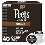 Peet's Coffee Major Dickason's Blend Coffee K-Cup Pods, Box Of 40