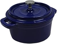 Vista 22 de Brasero esmaltado de hierro fundido de 3.5 cuartos, azul