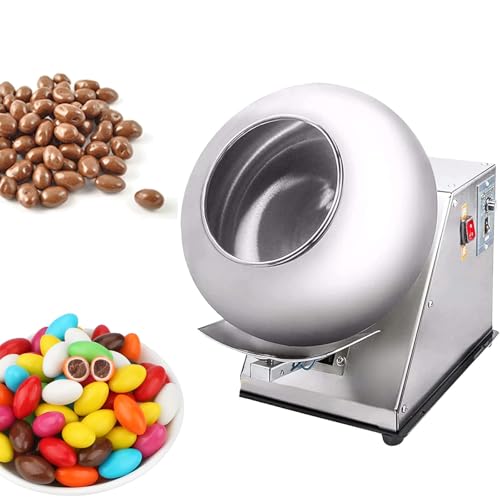 RSPPPJQ Mini máquina Comercial for pulir Chocolate, 2-5 kg/h, con Calentamiento y Secado, 2 en 1