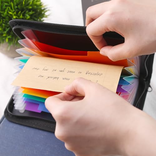 Koogel HKL0396 Receipt Coupon Organizer, 13 Pockets Mini Accordion File Organizer Coupon Holder Expandable Folder Wallet For Cards Bills Business Document thumb #5