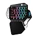 GameSir Z1 Tastiera da Gioco con Cavo a Una Mano RGB Meccanica Gaming Keyboard con Switch Blu per Windows PC