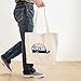 CafePress Thirsty Whale Tote Bag Natural Canvas Tote Bag, Reusable Shopping Bag