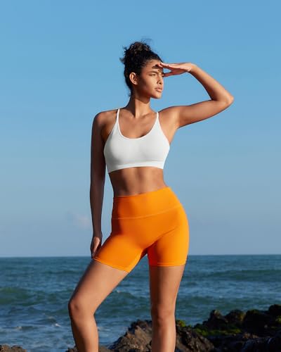 Image of RUNNING GIRL Sports Bras for Women,Sexy Crisscross Back Seamless Supportive Sports Bra Medium Support with Removable Pads