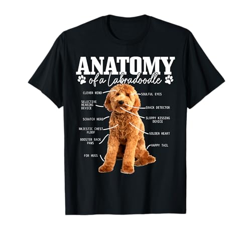 Labradoodle Anatomy Funny Cute Doodle Dog Mom T-Shirt