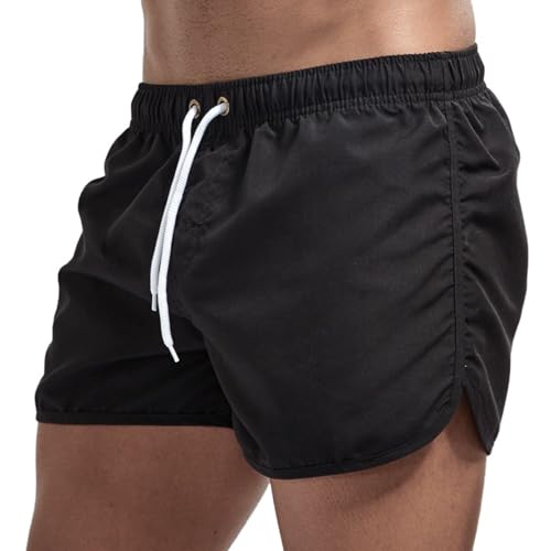 Bermuda da Surf Uomo da Bagno Mare Pantaloni Corti Piscina Estivi Pantaloncini da Nuoto Vita Alta Comode Costumi Sportivi Ad Asciugatura Rapida Traspirante Swimwear Boxer Curvy Leggero Regolabile