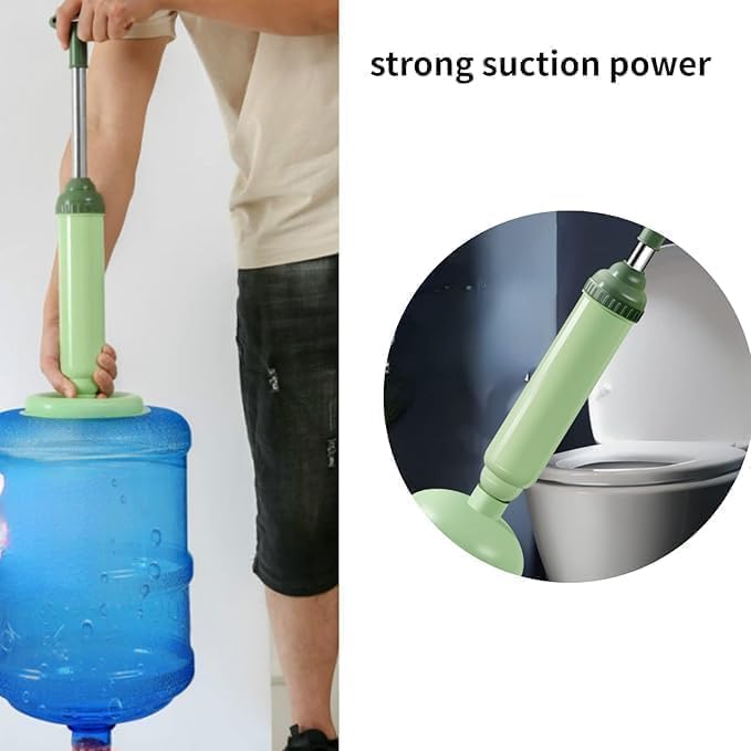 MANTHUMI Plunger for Toilet, Pump to Drain Out Water High Pressure Dredging Tool, High-Pressure Nozzle Toilet Unclogger, Sink Deodorizer and Blockage Remover Toilet Pump Red 4
