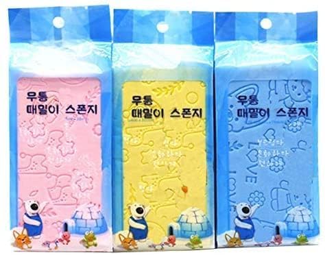 VEPROIX (Pack of 2, Surprise Colors) Super Soft Bath Sponge Scrubber for Kids & Babies - Gentle Cleaning, Exfoliating, and Dead Skin Removal- Perfect for Men and Women 2