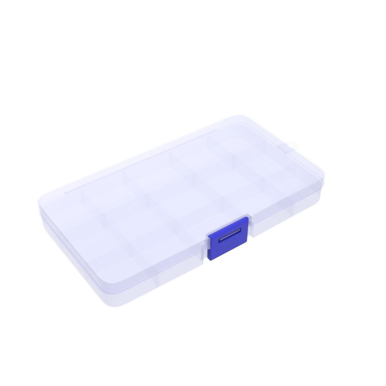 PATILWON 3Pack Small Plastic Storage Boxes Grids Organizer with Movable Dividers - Image 4