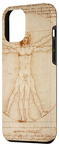 Iphone 12 Pro Max The Vitruvian Man Art Sketch Leonardo Da Vinci Phone Case #TOP1
