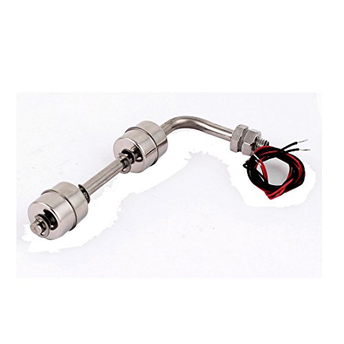 Aexit 150mm Long Household Sensors & Alarms Dual Balls Water Level Sensor Controller 90 Degree Stainless Steel Water Detectors & Alarms Floating Switch