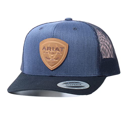 Casquette en cuir ARIAT Flexfit 110 bleue homme finis les maux de tête