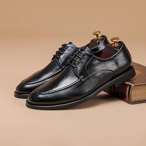 Mens Oxford Shoes, Business Dress Shoes for Men Lace-Up Formal Leather Derby Classic Casual Comfortable Oxfords2