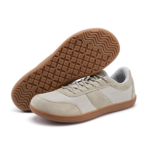 Image of Barefoot Shoes for Men, Spacious Toe Box Zero Drop Minimalist Walking Sneakers, Breathable Lightweight Non-Slip Casual Shoes