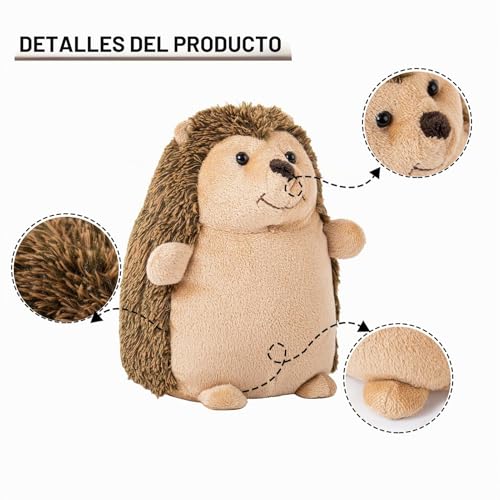 Miniatura 7 de Forecronic Tope De Puerta Lindo Topes De Puerta Decorativos Para El Hogar Y La Oficina, Tope De Puerta Interior Con Peso En Forma De Animal Tope De Puerta Decorativo De Tela - Erizo
