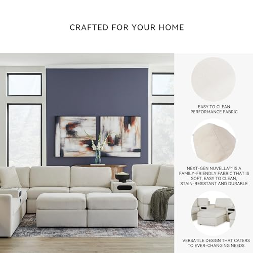 Image of Signature Design by Ashley Modmax Square Oversized Accent Ottoman, Oyster