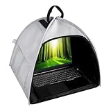 コンピューターサンシェード - ラップトッププライバシーフード、アンチグレアシールド|屋外作業、旅行、勉強、ビジネスミーティング、学習環境、快適さのためのポータブル折りたたみ可能なラップトップテントのプライバシーカバー