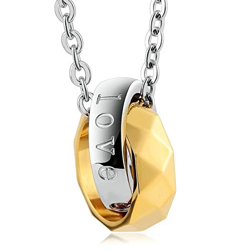 Pendentif Double Cercle Cross pour sublimer votre look urbain chic