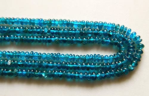 Perles apatite bleue haut de gamme de 6mm à 7mm pour joaillerie LKBEADS