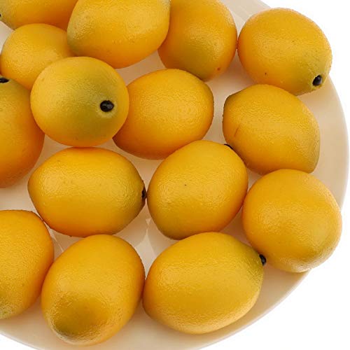 Gresorth 24 Pcs Artificial Lemons And Limes For Decoration Fake Fruit Realistic For Home Party Bathroom Birthday Classroom - Mini Size (2.2 Inch) #TOP2