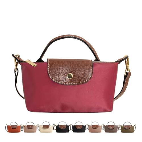 Mini bolsa transversal moderna, bolsas de mão com alça ajustável para mulheres, bolsa de ombro feminina, Vermelho