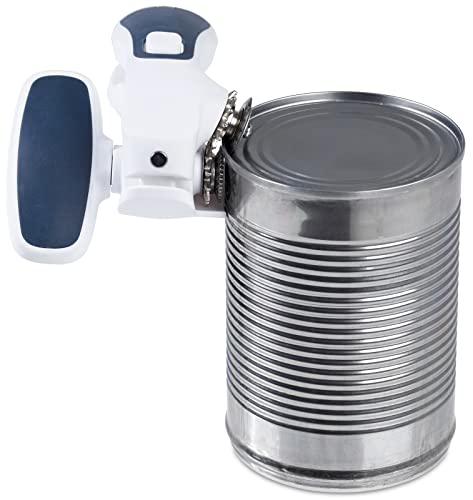 Zyliss E930043 Can Opener Lock and Lift, Plastic/Stainless Steel, White/Grey, Manual Tin Opener, Safe and Easy Lid Removal/Disposal, Lock and Unlock Safety, Dishwasher Safe - Image 3
