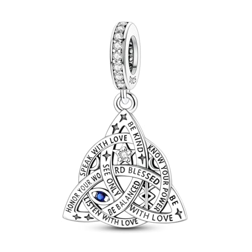 Image of 925 Sterling Silver Charms,Hypoallergenic Beads,Compatible with Pandora Bracelets and Necklaces,Women Holiday Gift Pendants